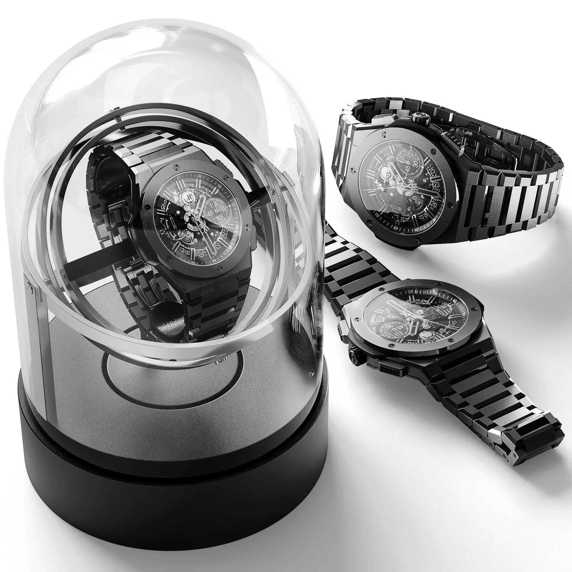 Watch Hublot BigBang 3D model_0