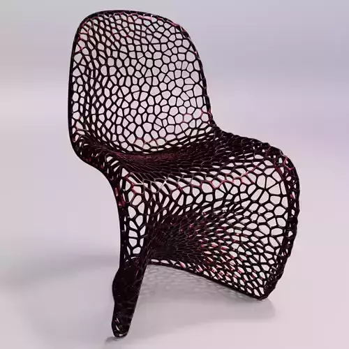 Voronoi Verner Panton Chair 3D model