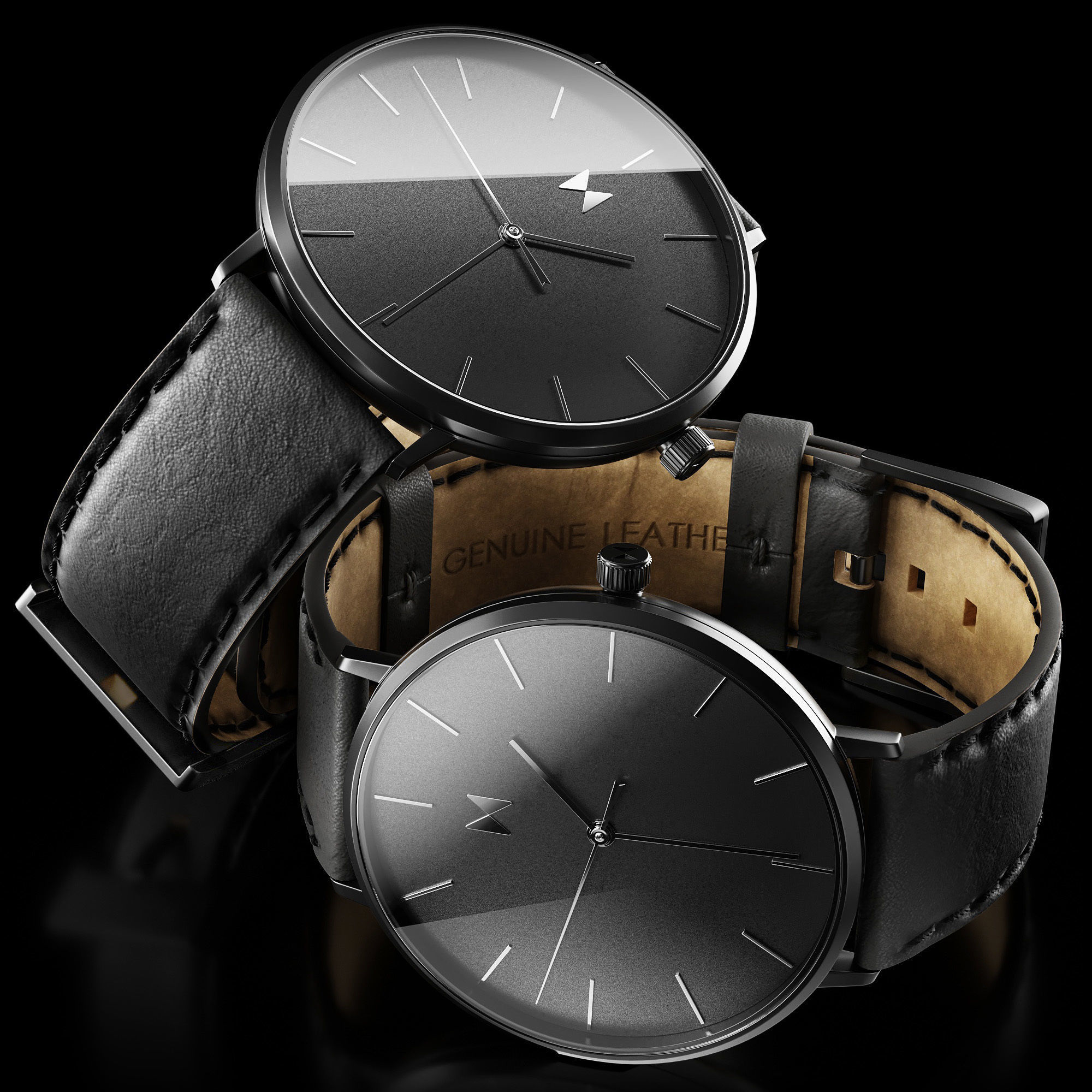 Watch MVMT Legacy Slim Panther Black 3D model_2