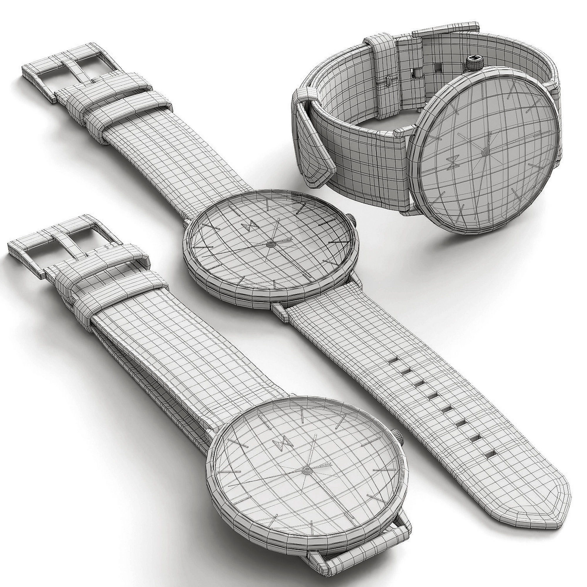 Watch MVMT Legacy Slim Panther Black 3D model_5