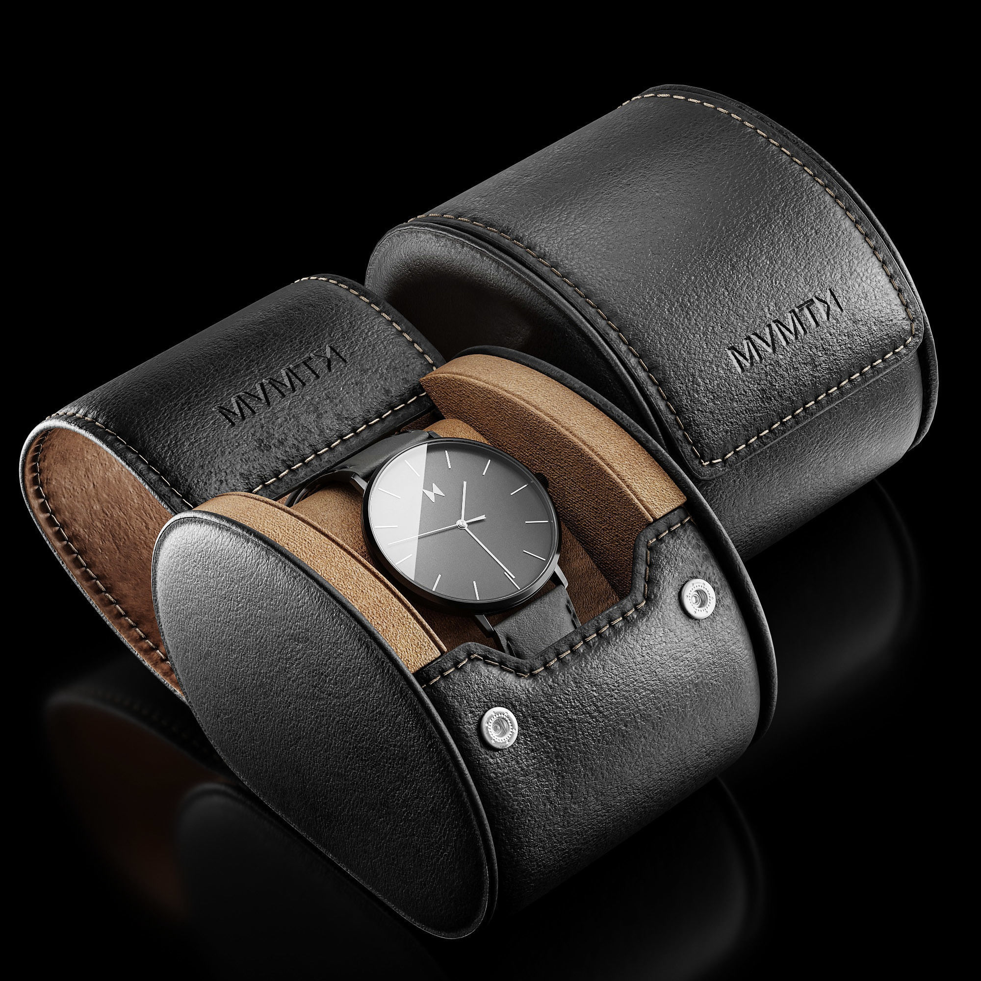 Watch MVMT Legacy Slim Panther Black 3D model_1