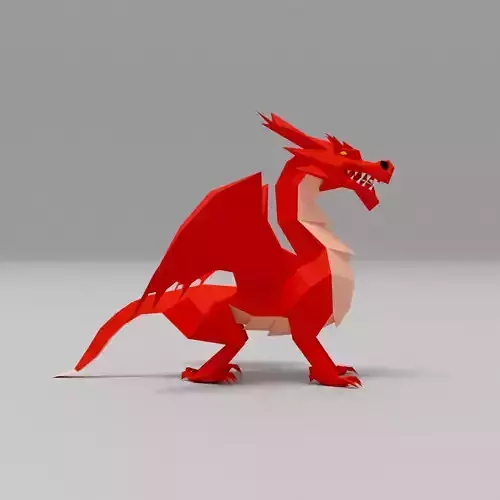 Dragon low poly