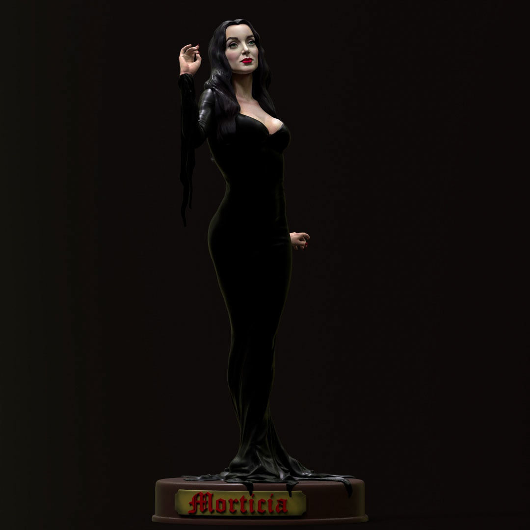 Morticia Addams 3D print model_8