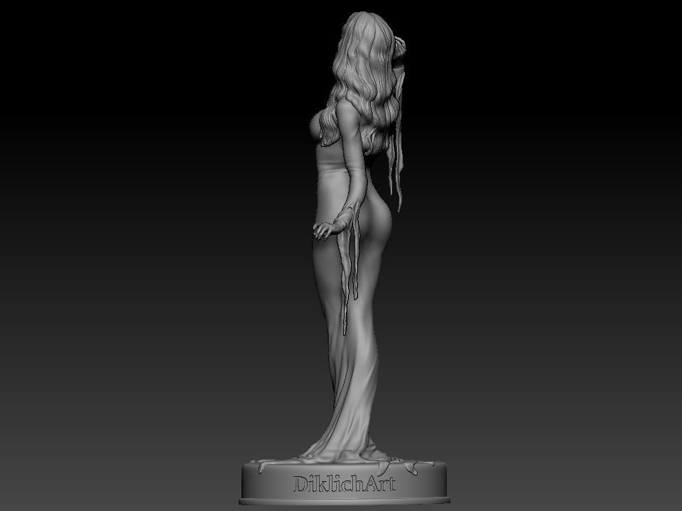 Morticia Addams 3D print model_33
