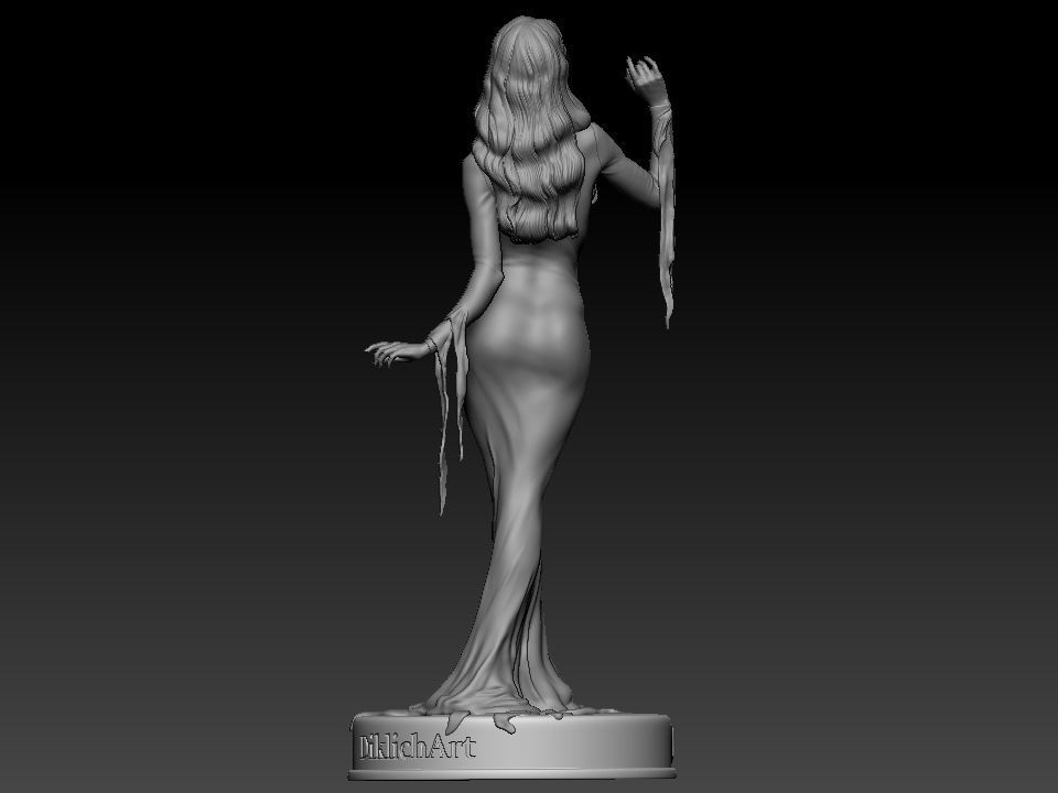 Morticia Addams 3D print model_13