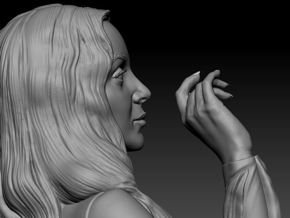 Morticia Addams 3D print model_51