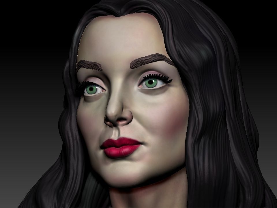 Morticia Addams 3D print model_40