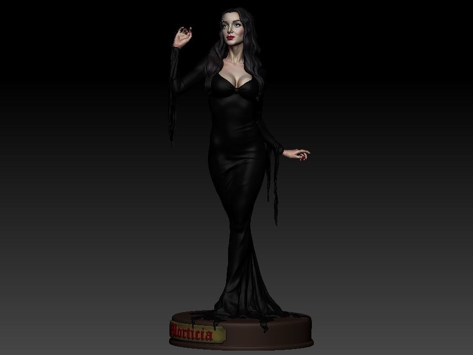 Morticia Addams 3D print model_20
