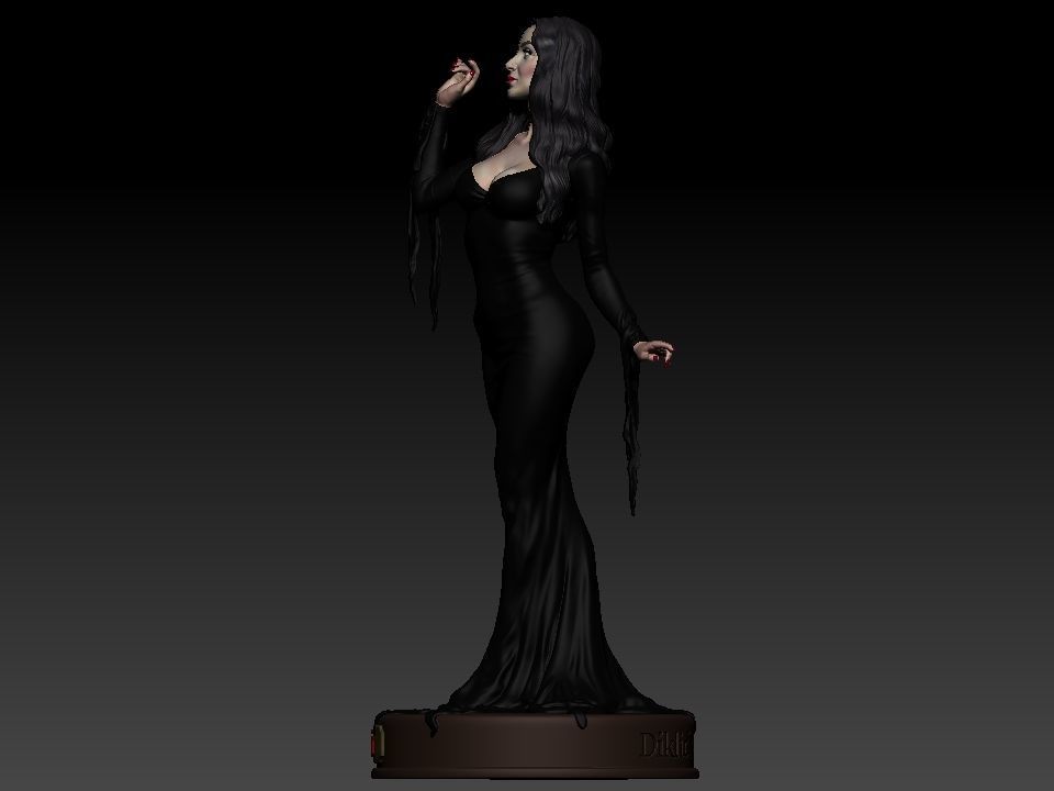 Morticia Addams 3D print model_26