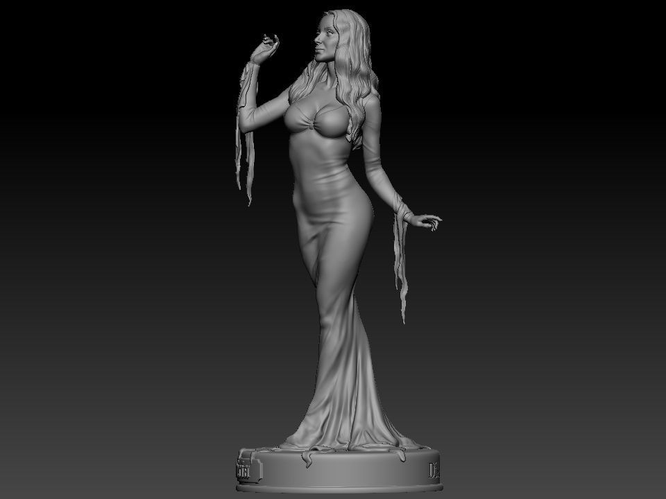 Morticia Addams 3D print model_25