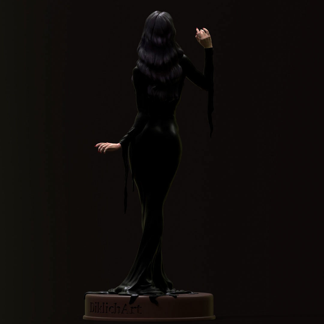 Morticia Addams 3D print model_12