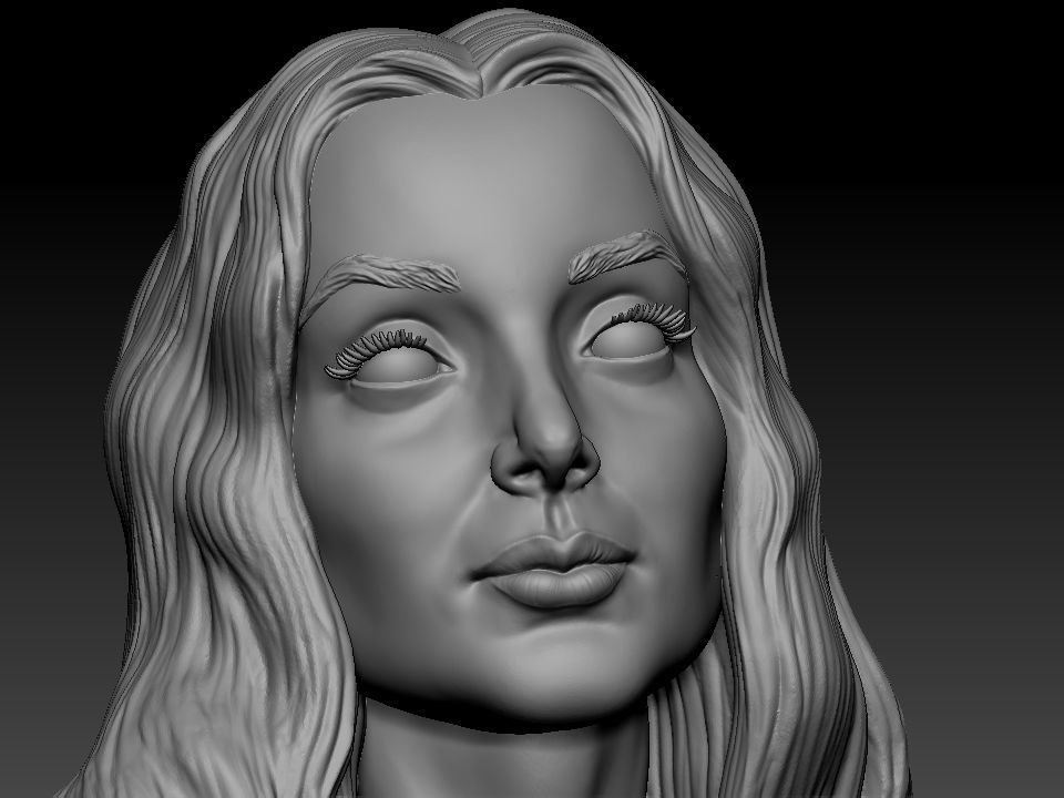 Morticia Addams 3D print model_43