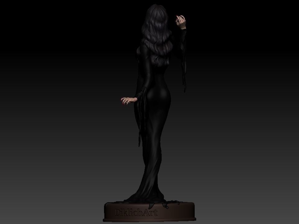 Morticia Addams 3D print model_36