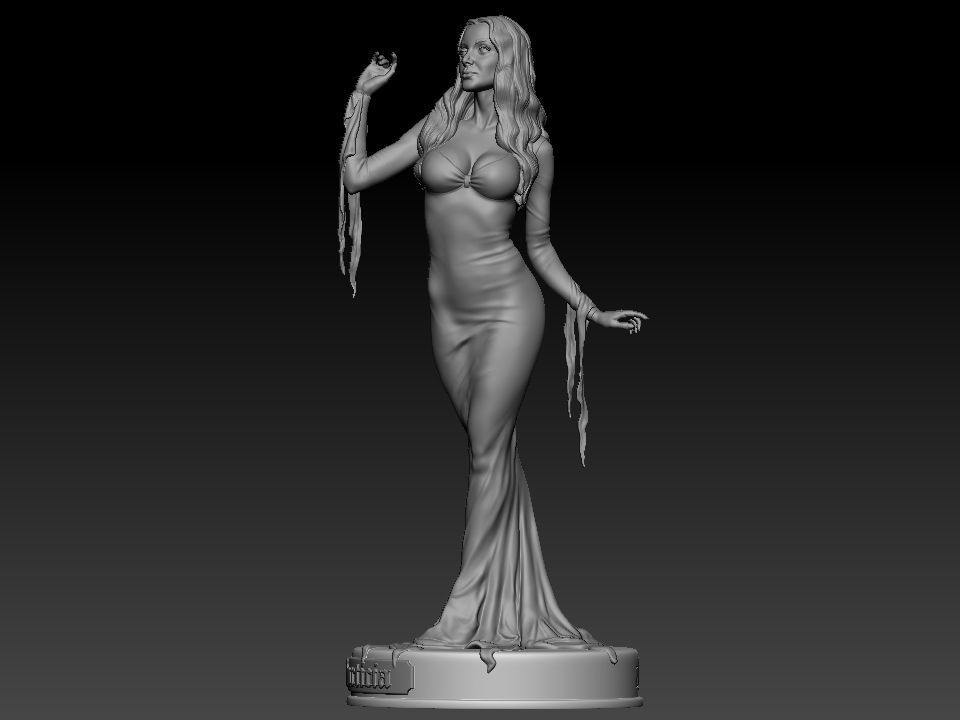 Morticia Addams 3D print model_5