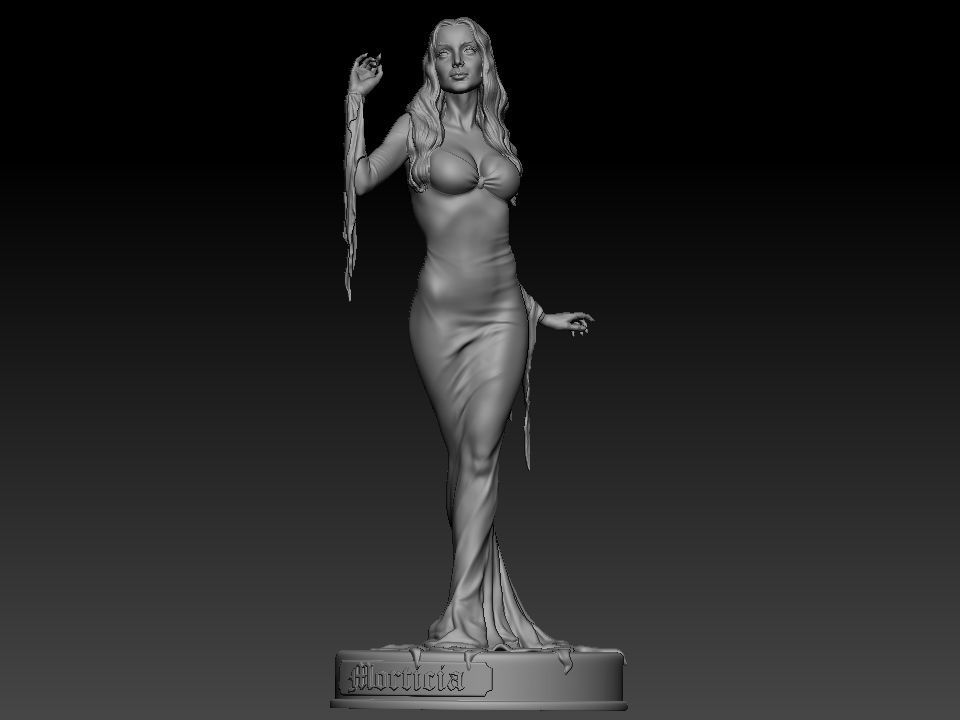 Morticia Addams 3D print model_57