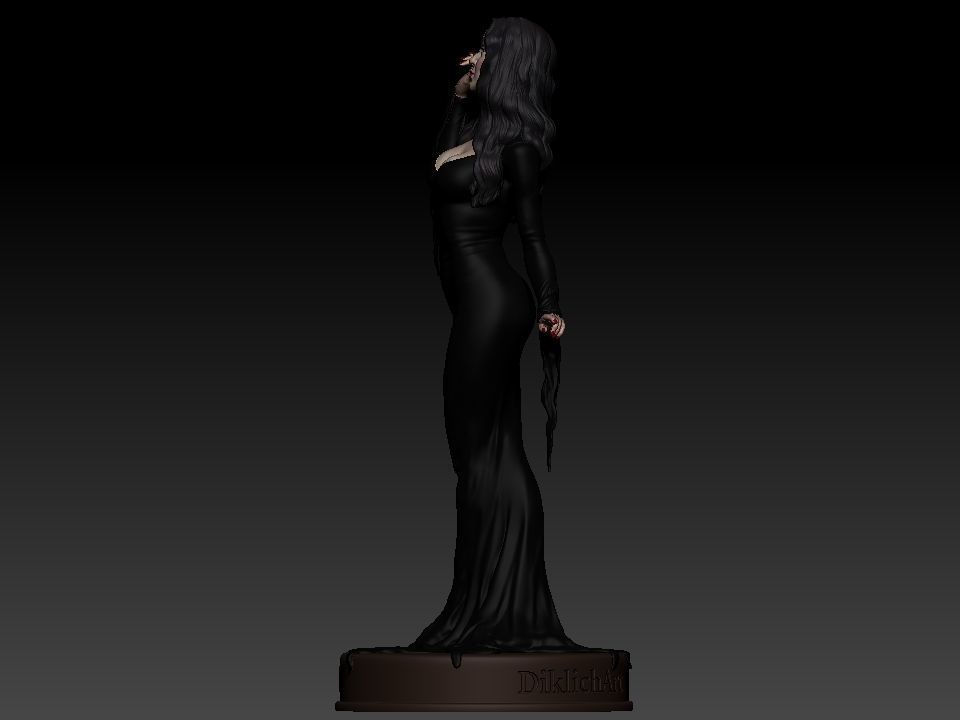 Morticia Addams 3D print model_30