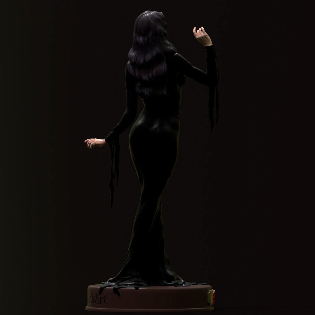 Morticia Addams 3D print model_10