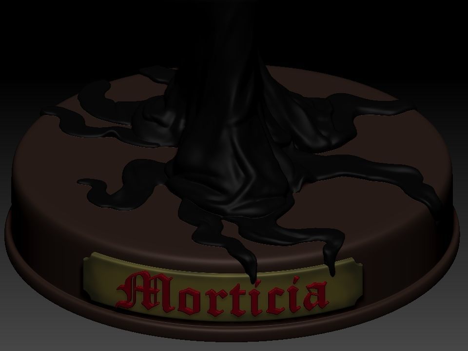 Morticia Addams 3D print model_61