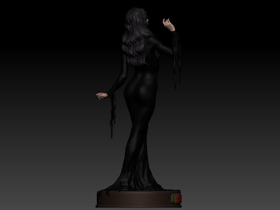 Morticia Addams 3D print model_38