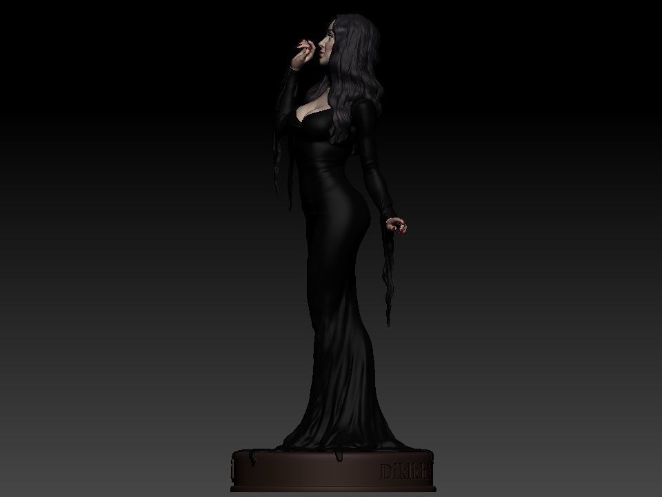 Morticia Addams 3D print model_28