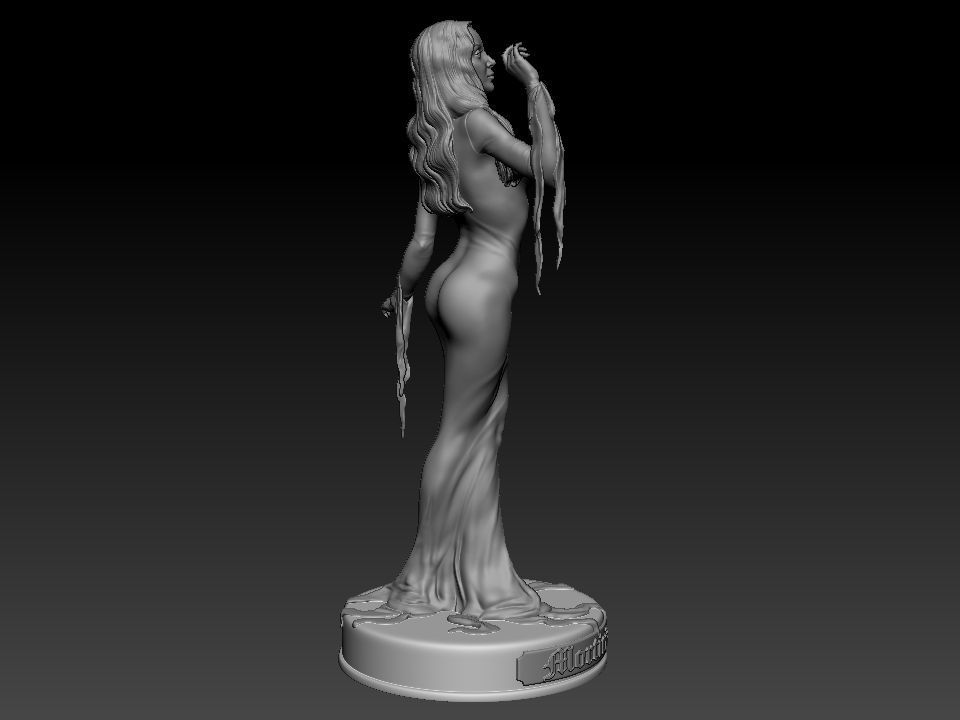 Morticia Addams 3D print model_15