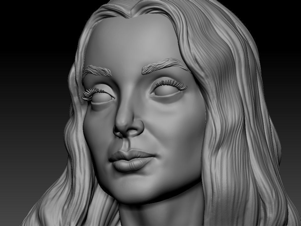 Morticia Addams 3D print model_41