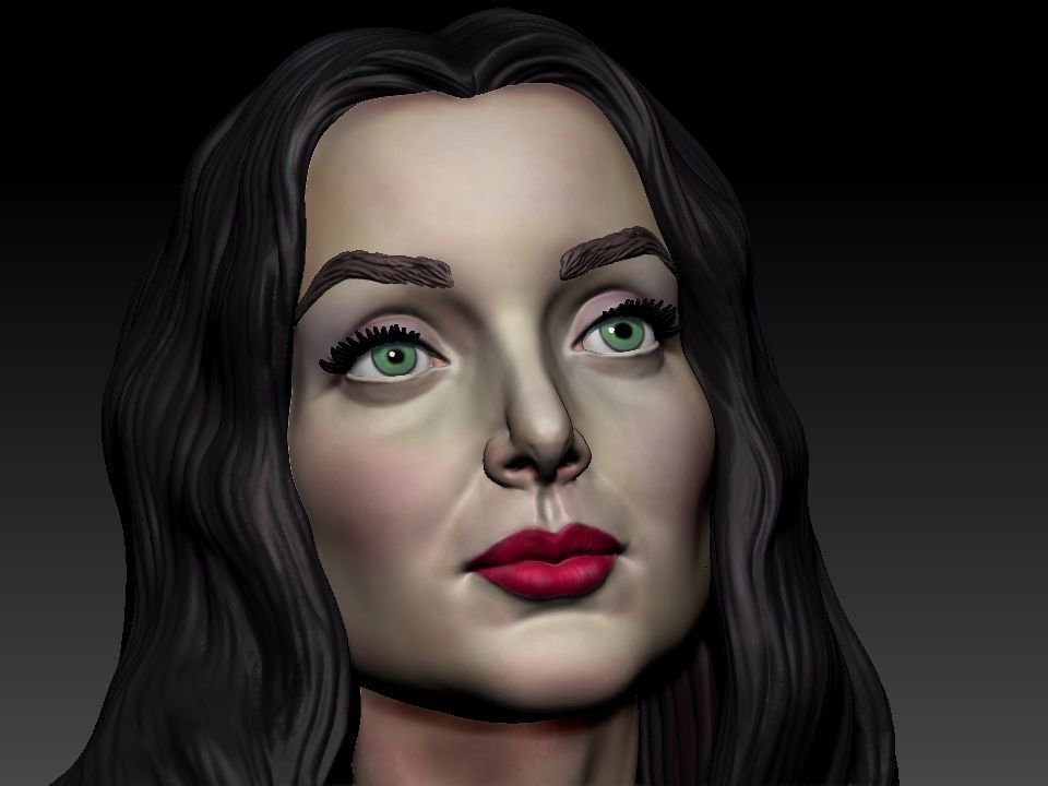 Morticia Addams 3D print model_42