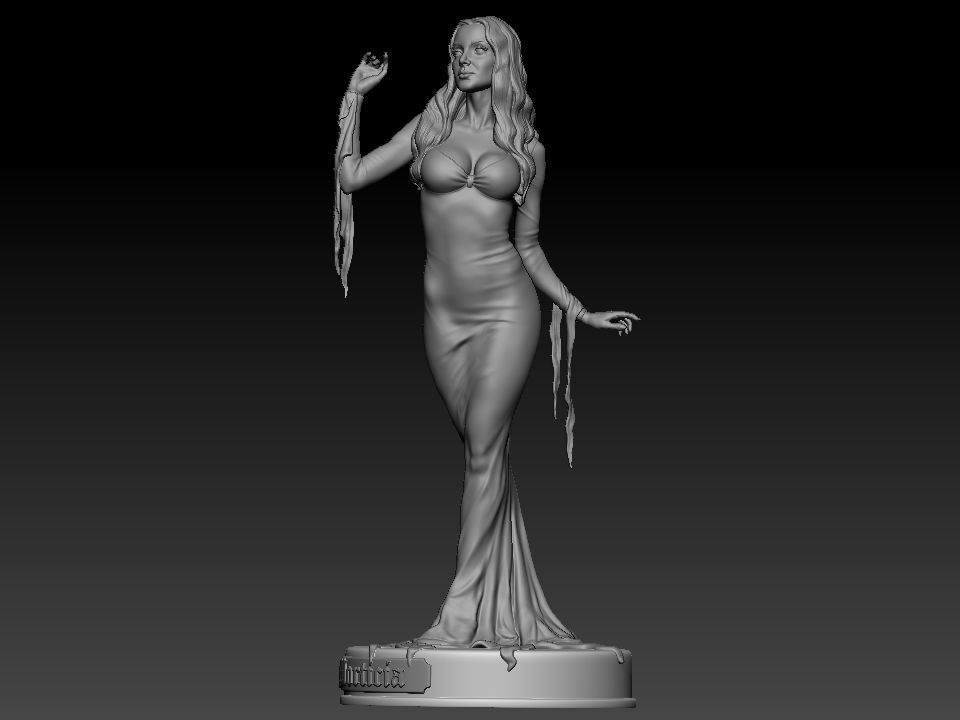 Morticia Addams 3D print model_7