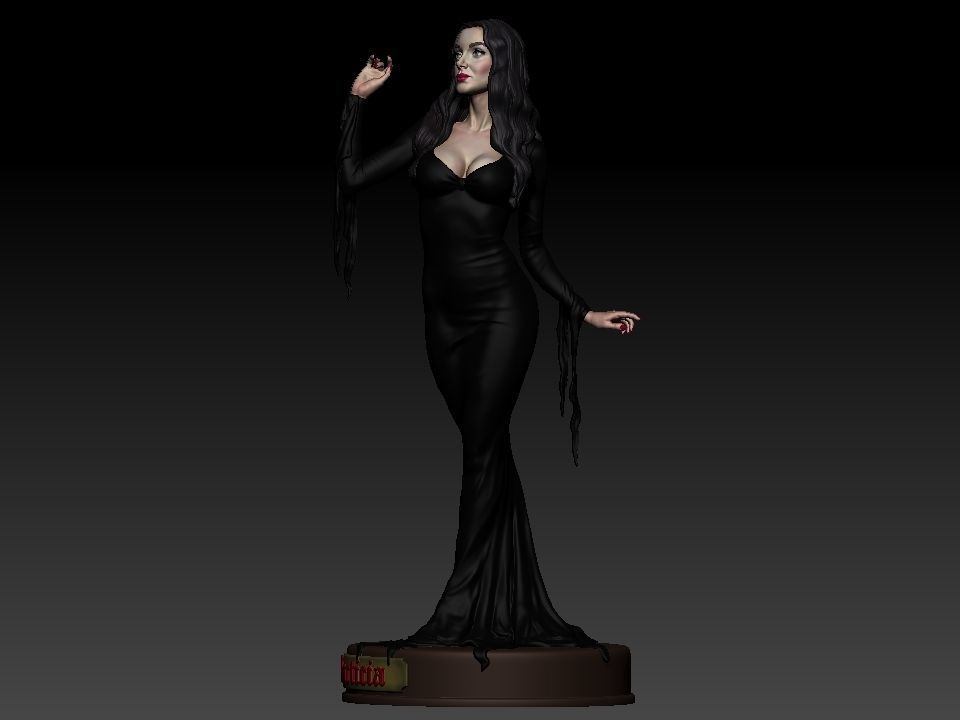 Morticia Addams 3D print model_22