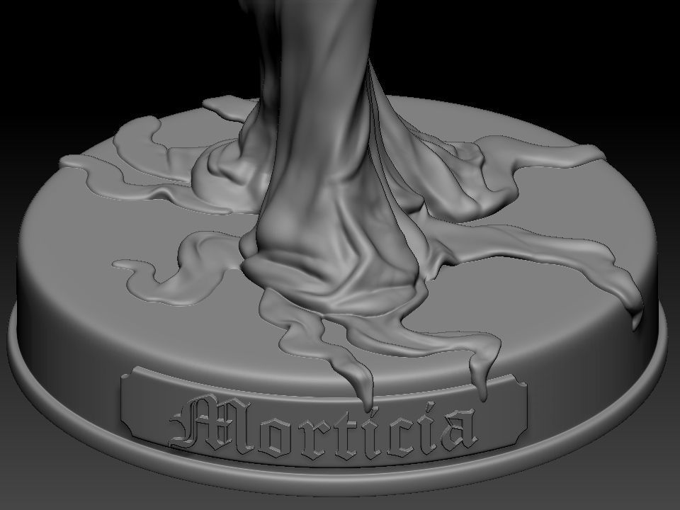 Morticia Addams 3D print model_60