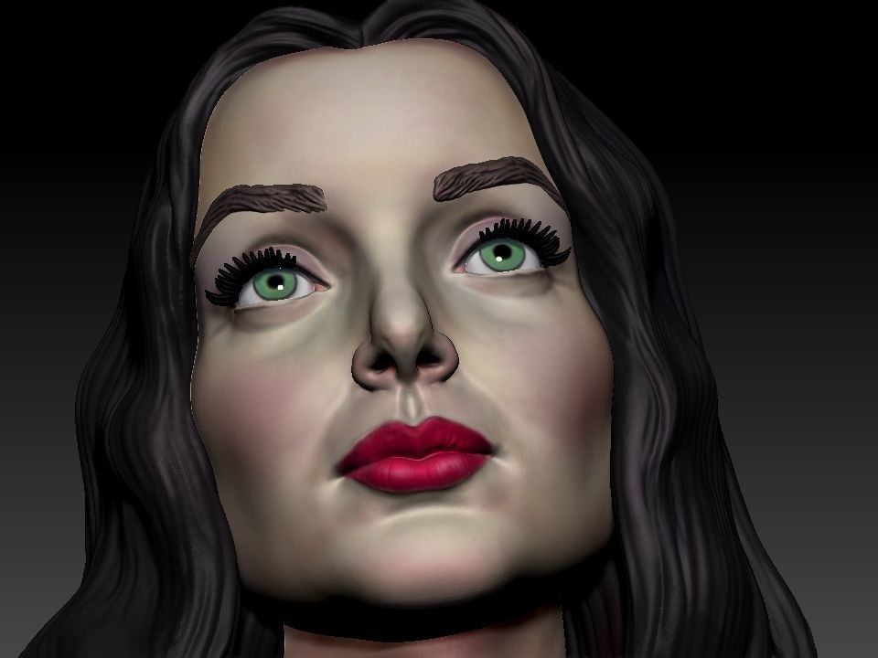 Morticia Addams 3D print model_44