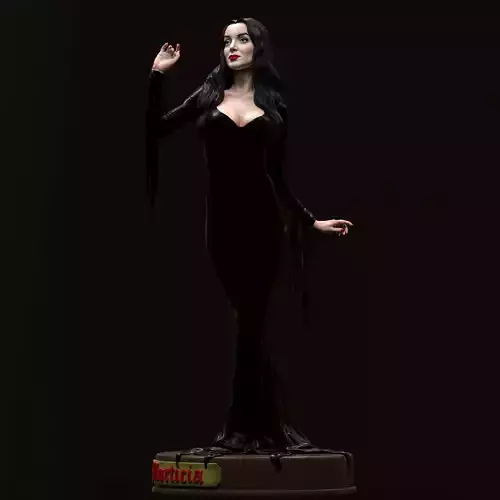 Morticia Addams 3D print model