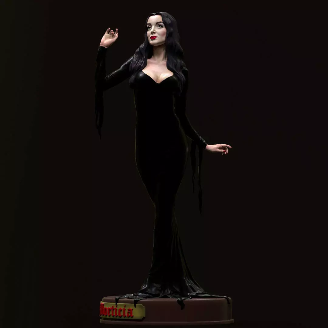 Morticia Addams 3D print model_0