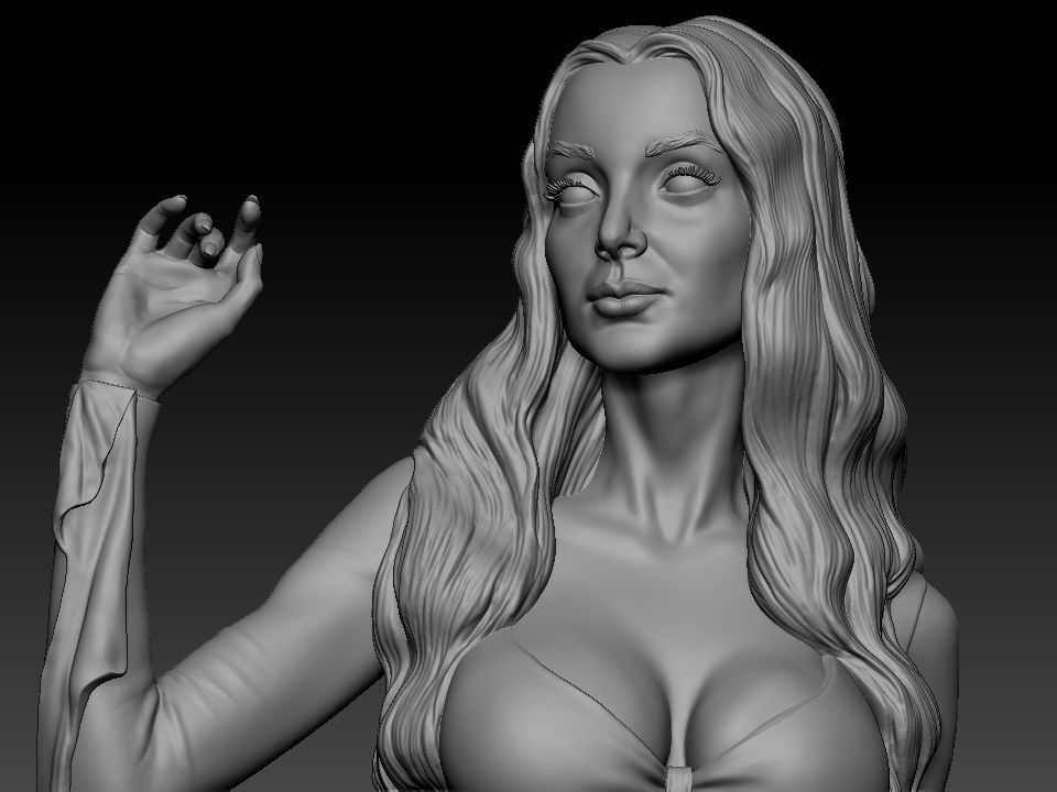 Morticia Addams 3D print model_3