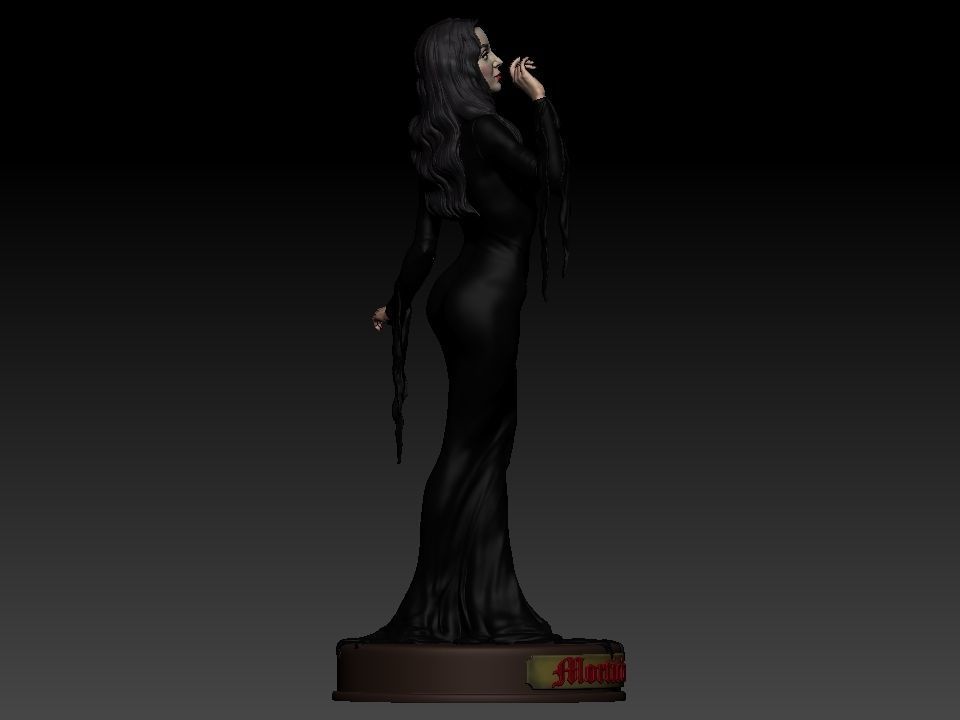 Morticia Addams 3D print model_52