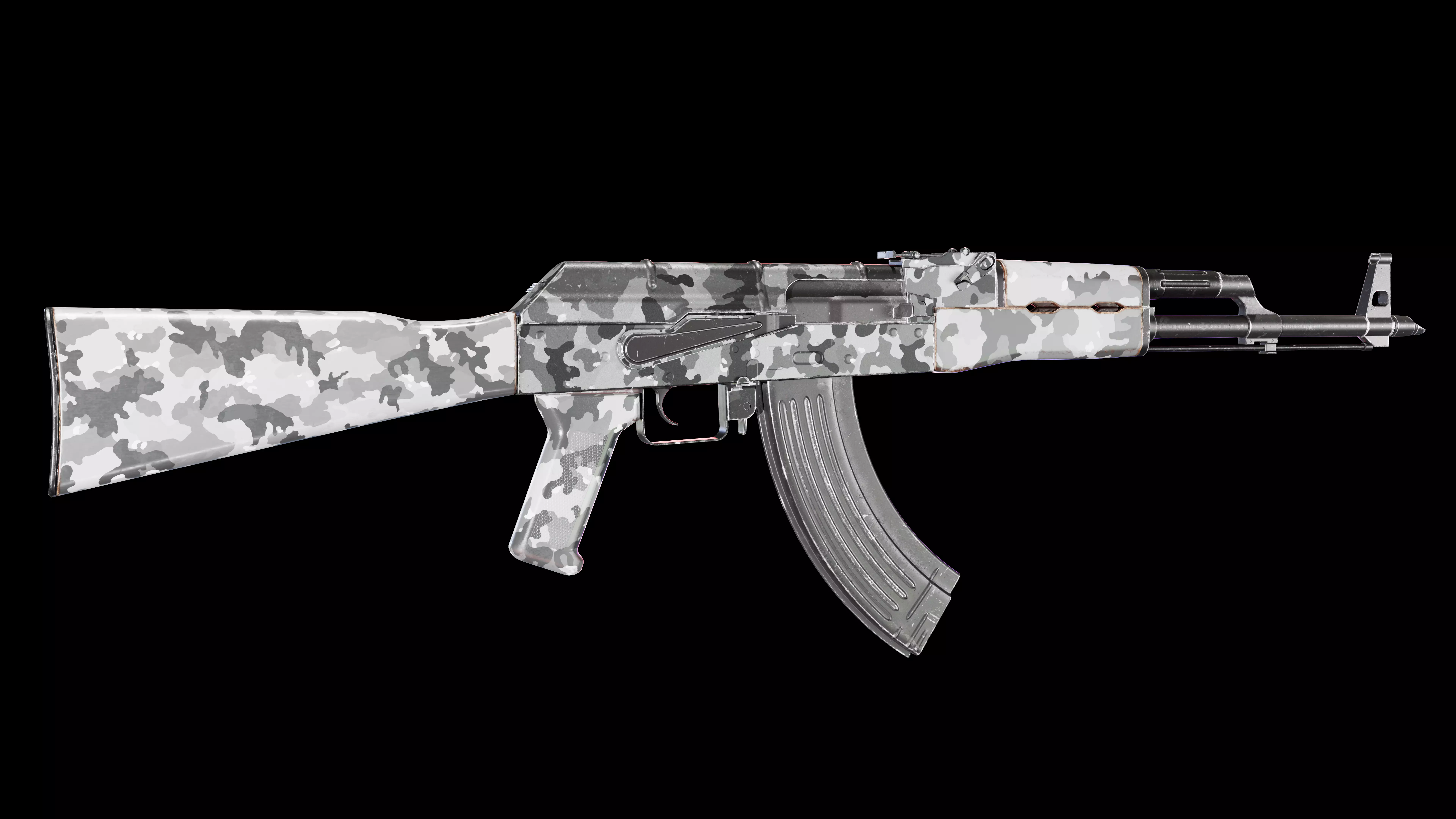 Game Ready AK 47 Low-poly 3D model