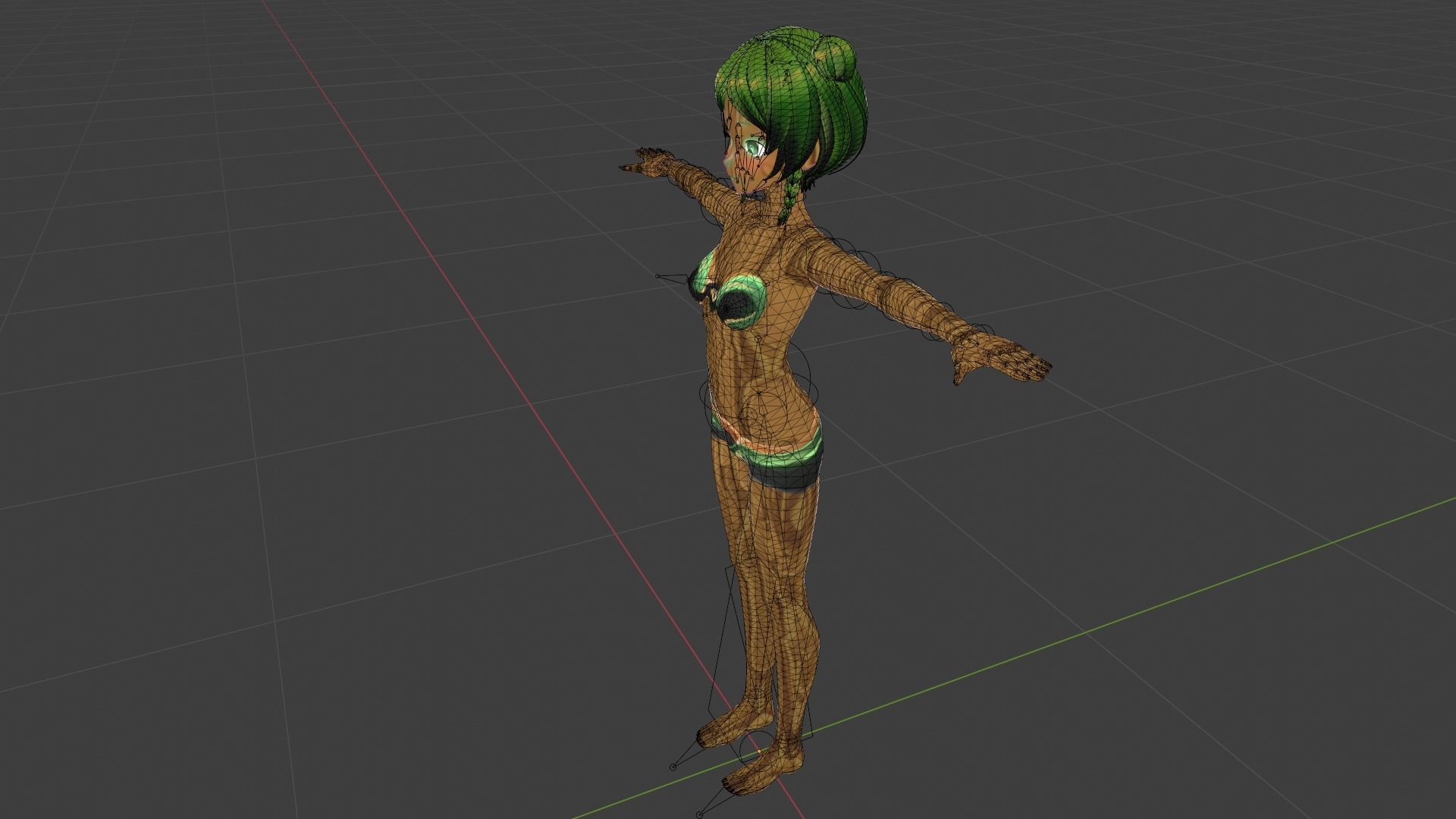 WoodFlora VRM 3D VTuber Avatar Ready to use Low-poly 3D model_15