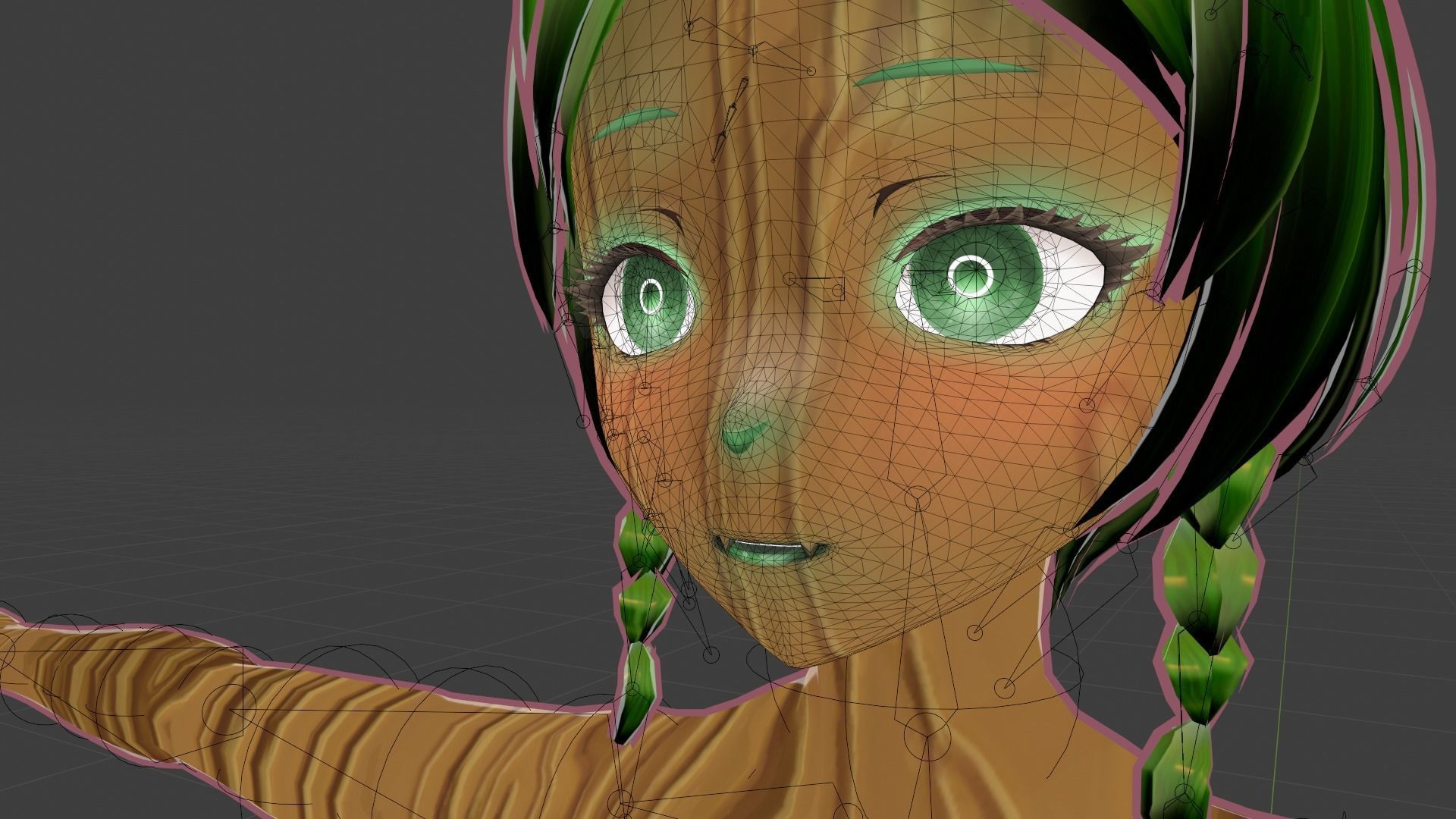 WoodFlora VRM 3D VTuber Avatar Ready to use Low-poly 3D model_18