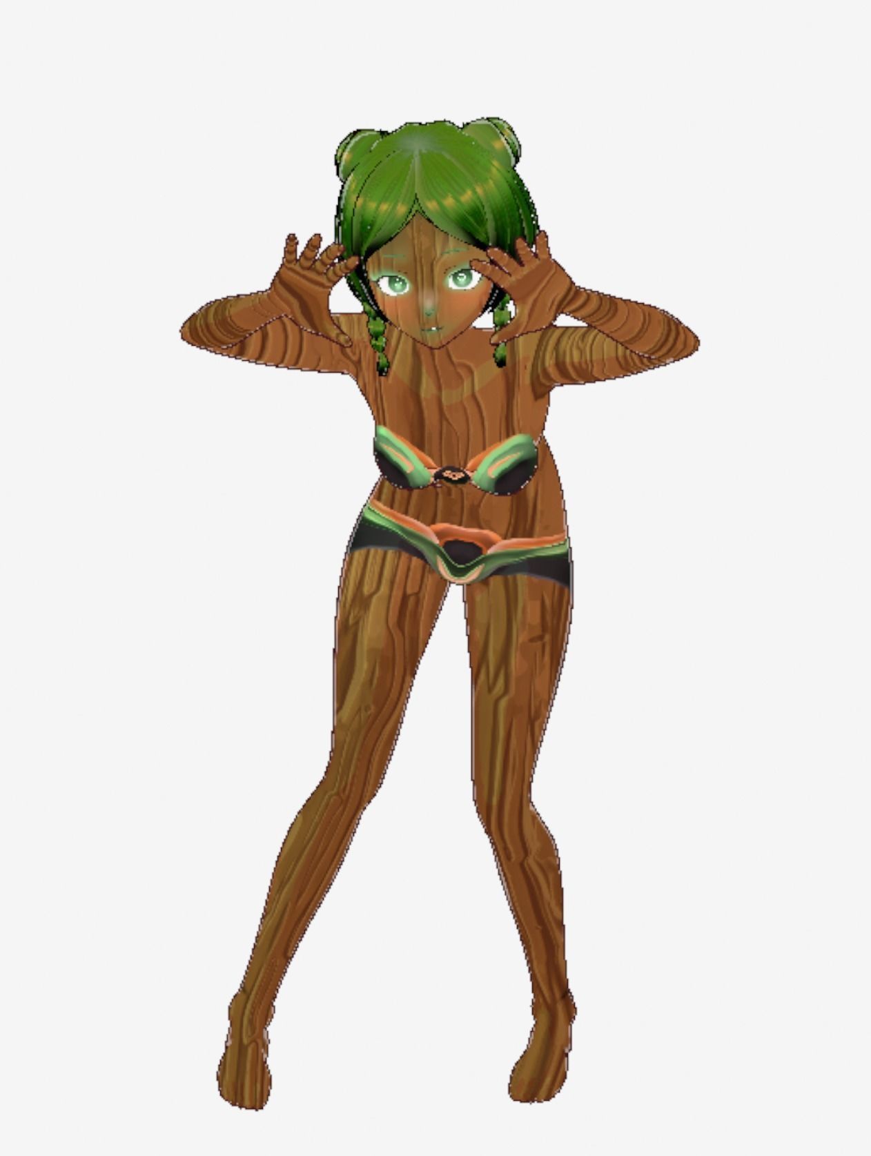 WoodFlora VRM 3D VTuber Avatar Ready to use Low-poly 3D model_9