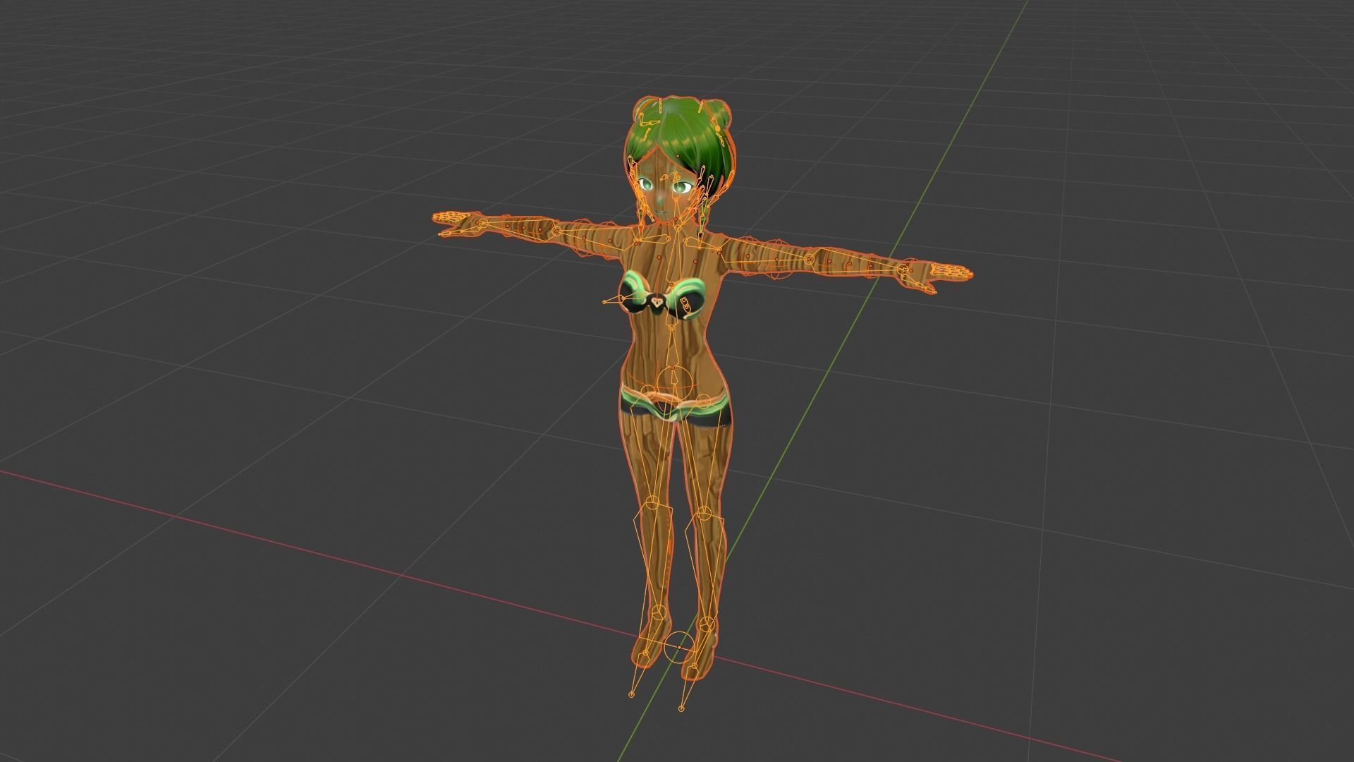 WoodFlora VRM 3D VTuber Avatar Ready to use Low-poly 3D model_13