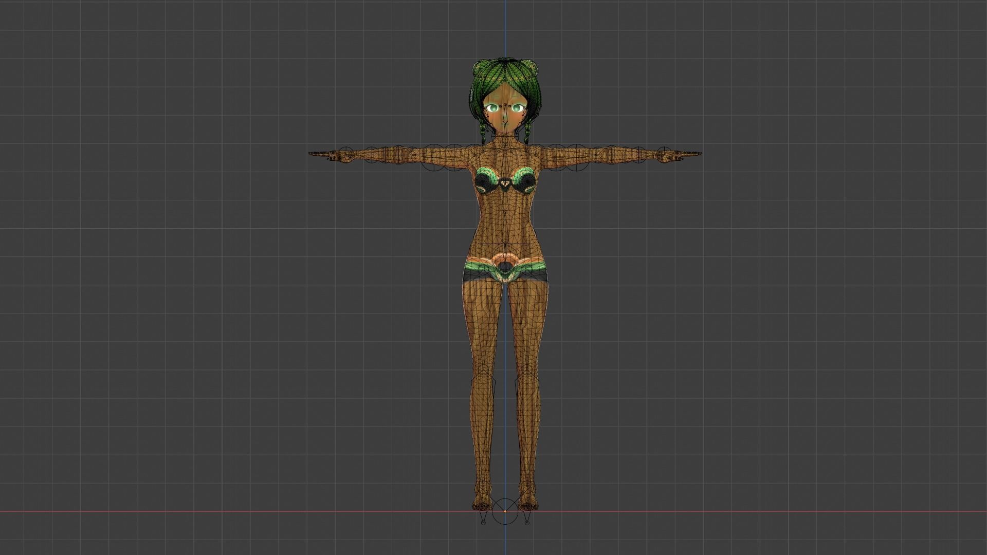 WoodFlora VRM 3D VTuber Avatar Ready to use Low-poly 3D model_11