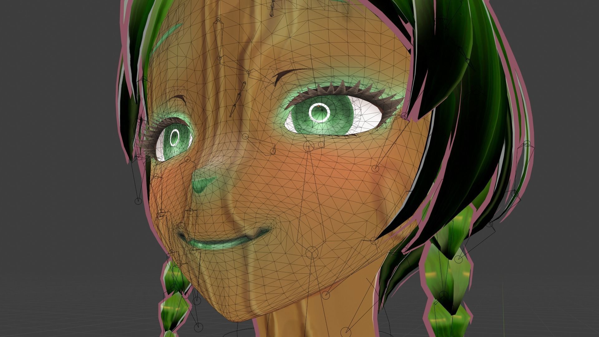 WoodFlora VRM 3D VTuber Avatar Ready to use Low-poly 3D model_3