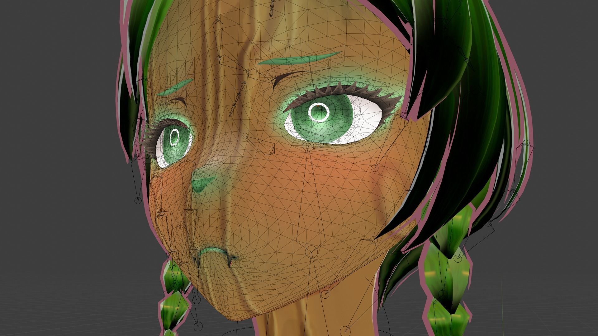 WoodFlora VRM 3D VTuber Avatar Ready to use Low-poly 3D model_4