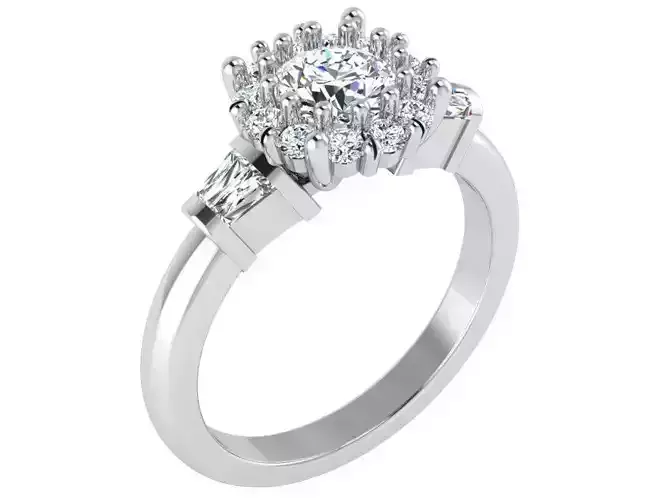 Round Halo Ring 2849