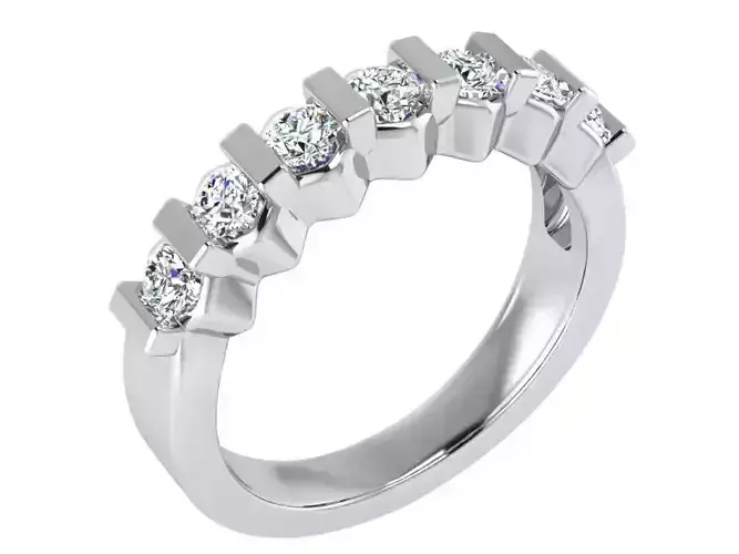 Round Diamond Band Ring 2853