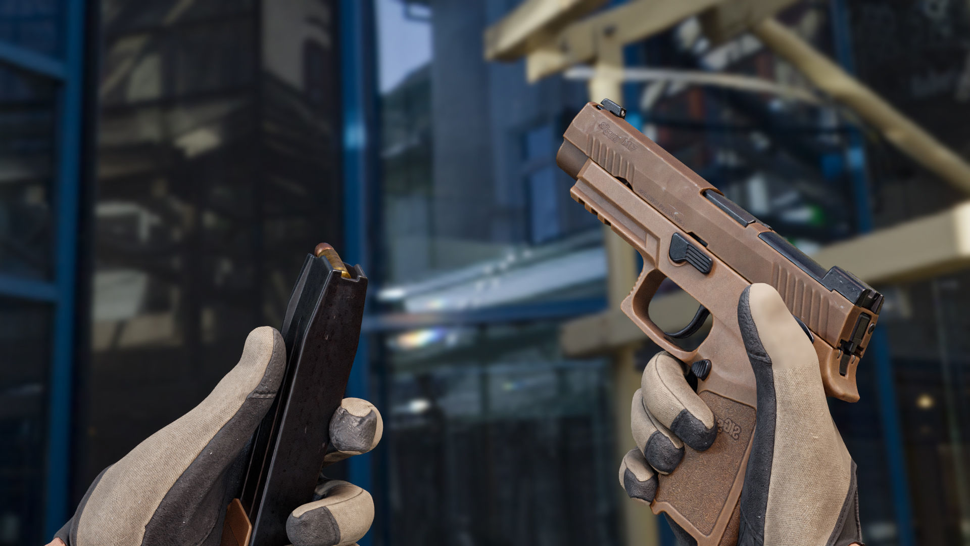 SIG SAUER M17 P320 PISTOL Low-poly 3D model_8