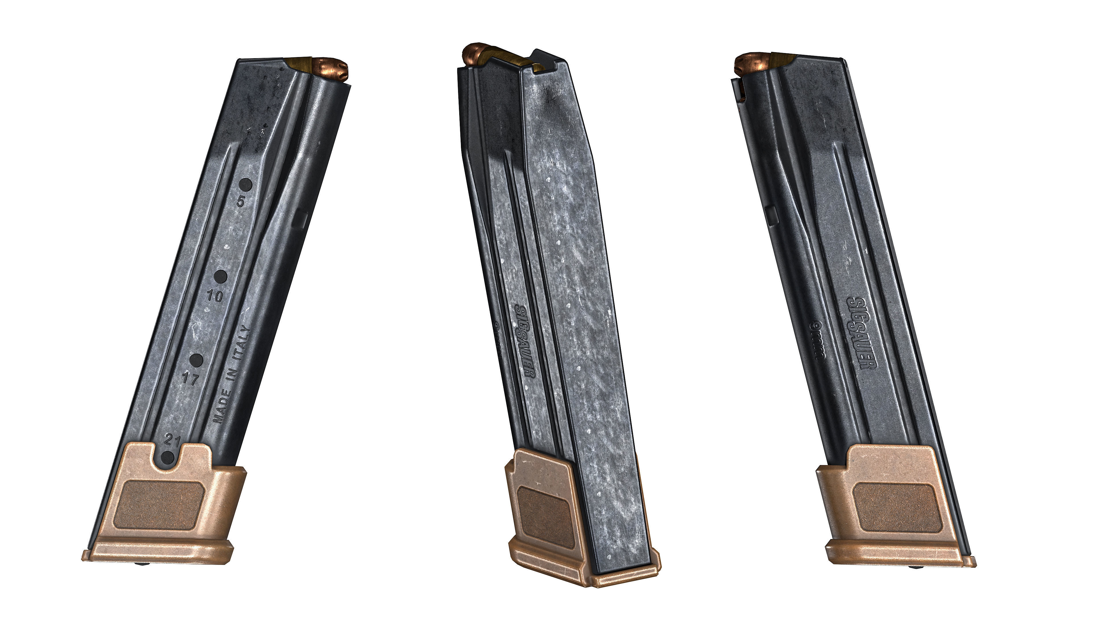 SIG SAUER M17 P320 PISTOL Low-poly 3D model_10