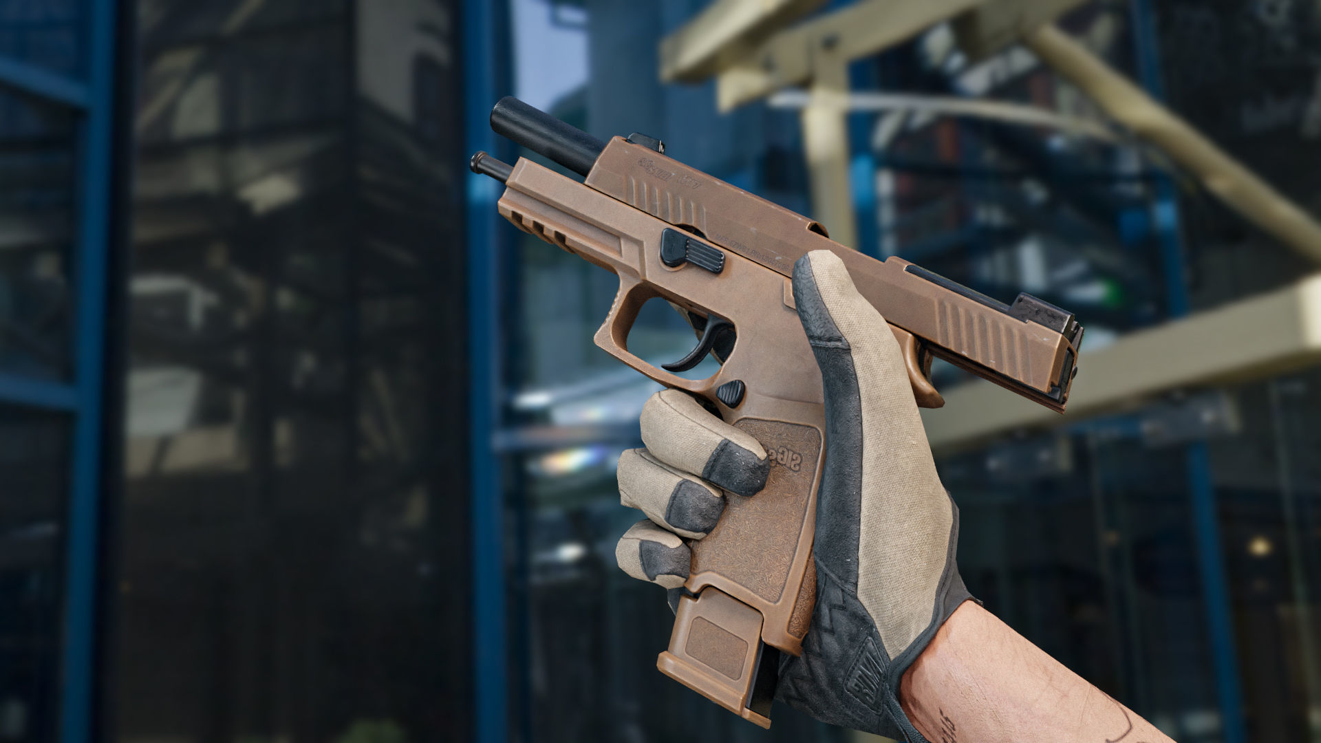 SIG SAUER M17 P320 PISTOL Low-poly 3D model_2