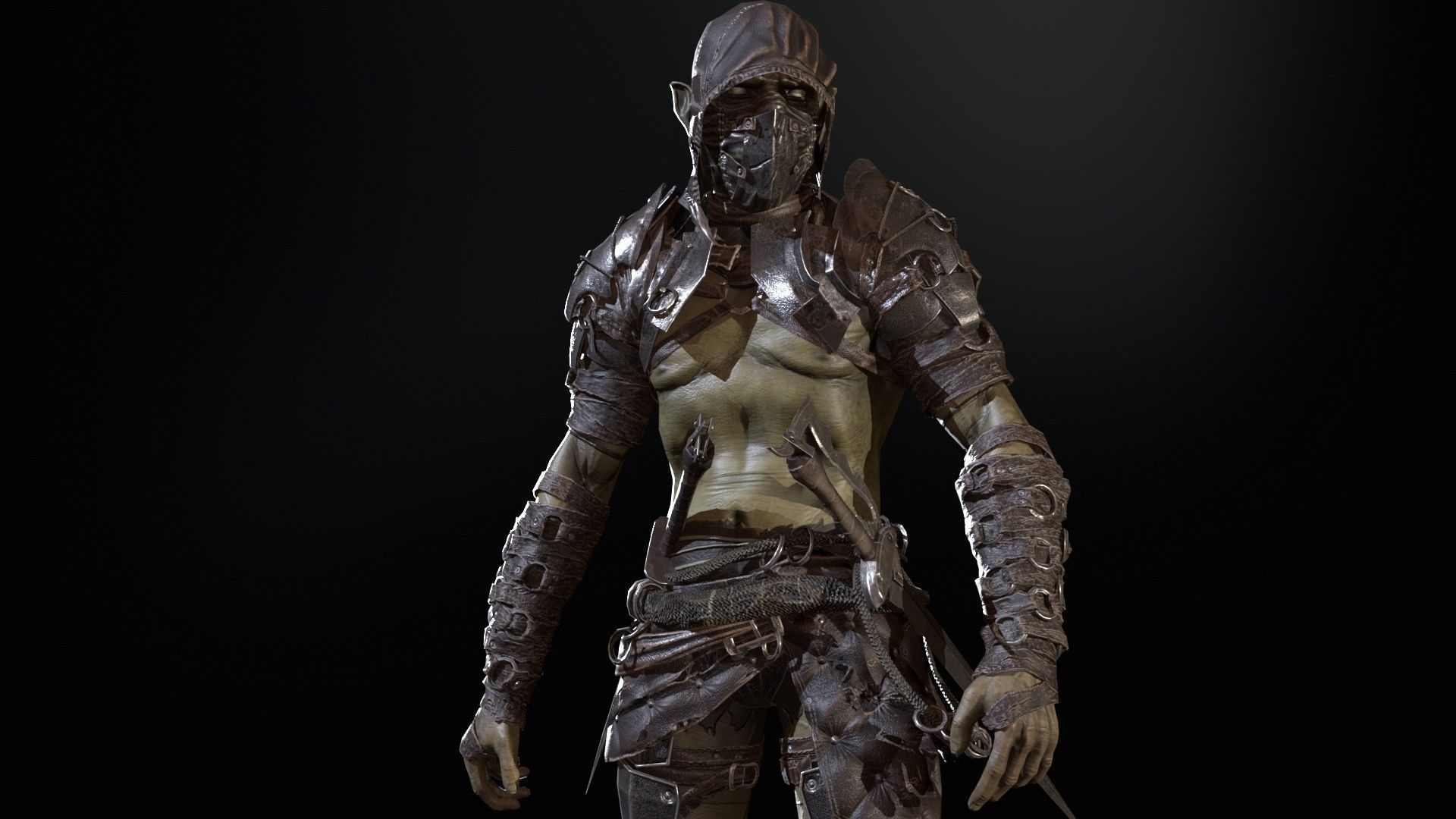  SkinnyOrc 12 Low-poly 3D model_19