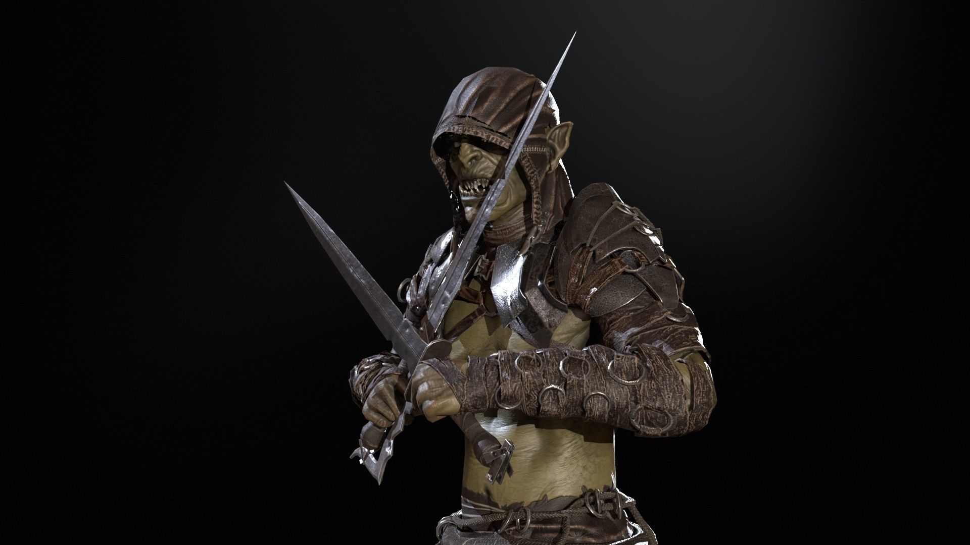  SkinnyOrc 12 Low-poly 3D model_27